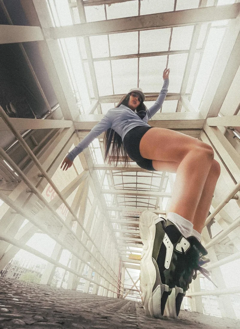 Bacca Bucci Black, White and Green NYRA Mid-top Platform Fashion Sneakers for Women | Best Price UAE